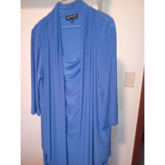 Jones New York Dress Womens 16 Royal Blue Sheath Career Midi Easter Wedding - Picture 4 of 6